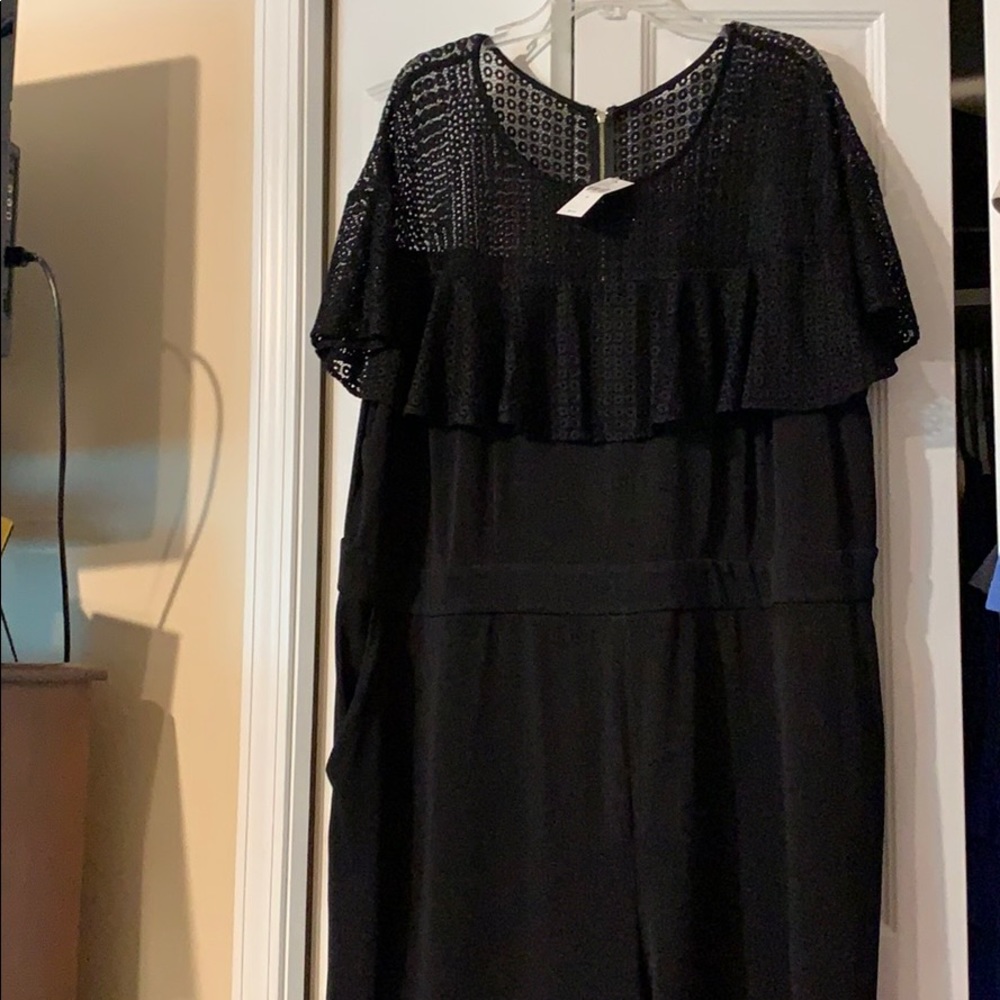 LANE BRYANT Gorgeous Black one piece jumpsuit